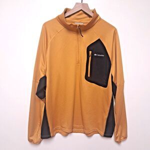 Columbia Omni Wick 1/2 Zip Pullover Single Canyon Mens 2XL XXL